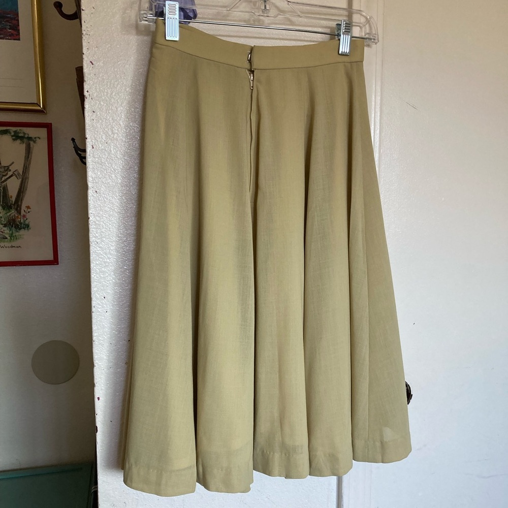 Vintage Green Midi Skirt